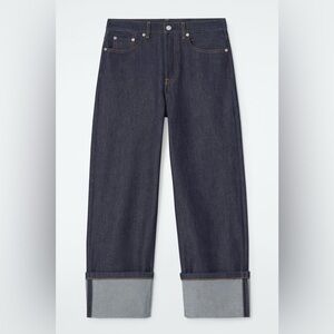 NWOT: COS FACADE TURN-UP STRAIGHT-LEG JEANS, size 26. Never worn!
